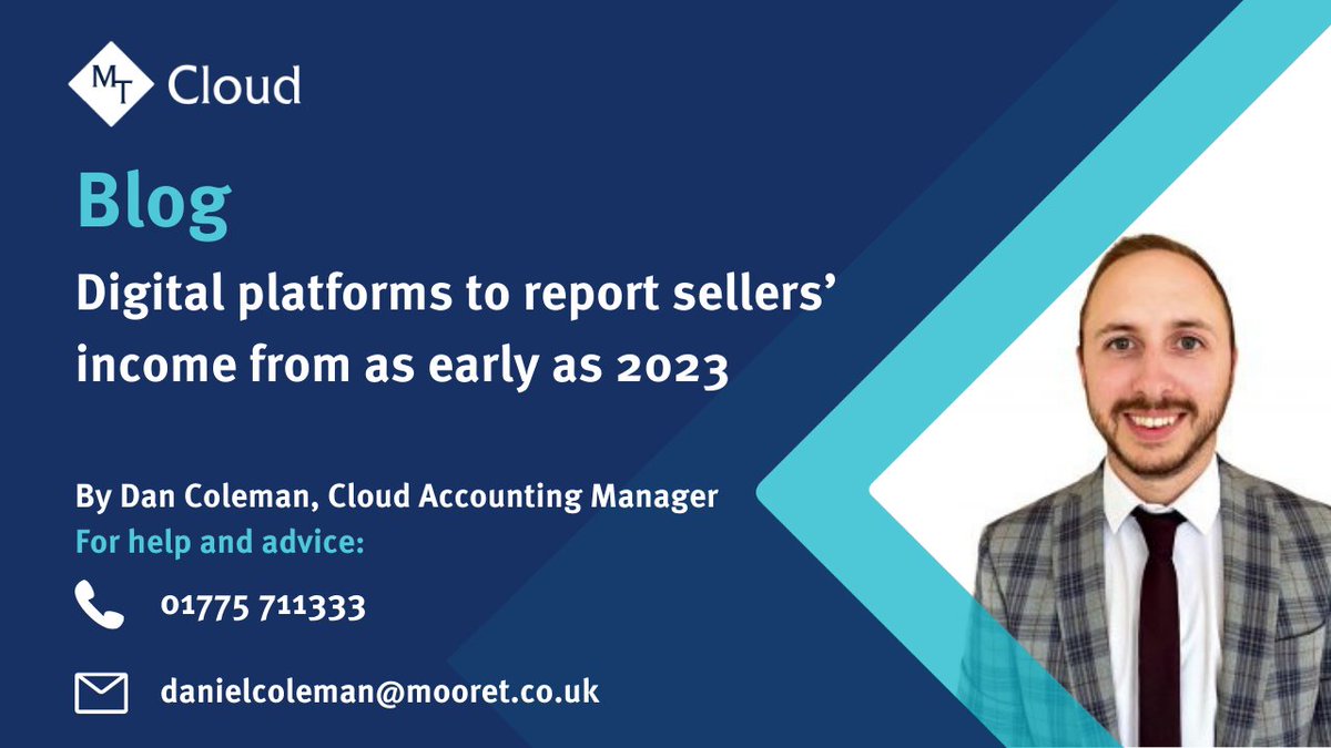 #DigitalMarketplaces will be required to report the #income of #sellers from as early as 2023, it has been announced.

To find out more, read our latest #blog at bit.ly/2XvGLG5