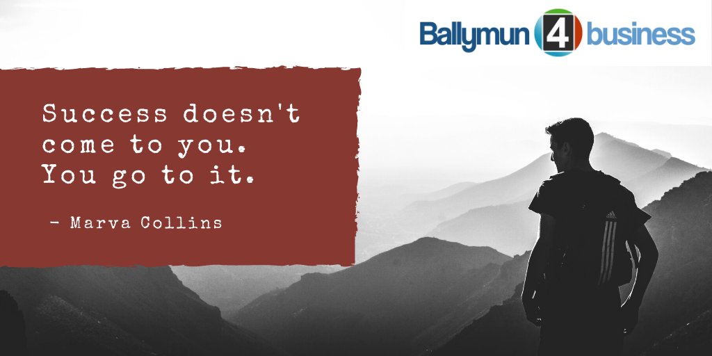 Ballymun4biz's tweet photo. Two questions to start the week off and bring a little #MondayMotivation 

1. What is success to you? 
2. How do you become successful? 

We can't answer this first question for you, however the answer to the second question is usually 'with a lot of hard work'. https://t.co/YO5H0u5eF6