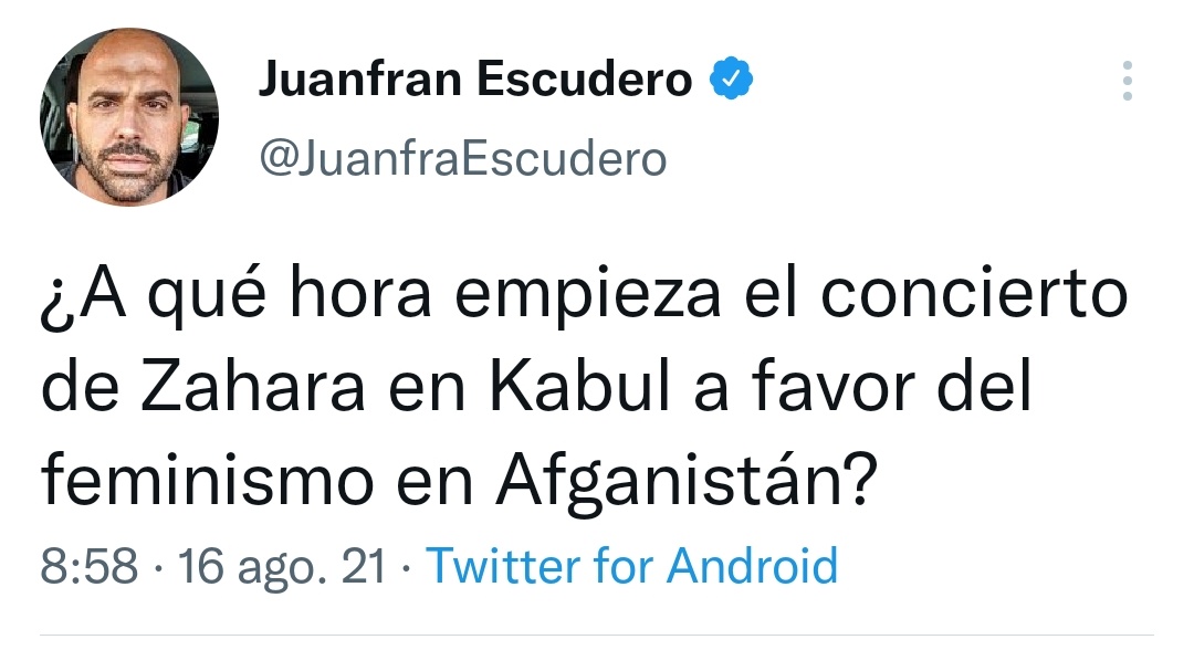 SiberetSiberet's tweet photo. Las feministas no han hecho nada por Afganistán, pero tus 14 tuits atacando al feminismo han liberado Kabul. https://t.co/5bAxnedbtE