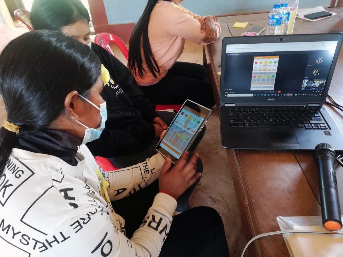 KAFDOC's tweet photo. With  funding from the EU, through CARE Cambodia, API and INSTTED, KAFDOC in Cambodia held a two-day training course from August 7 to 8, 2021 on the use of the Digital Scorecard for 27 young volunteers in the  Social Accountability project in Siembok and Thalaborivat districts. https://t.co/PEtB91FhvT