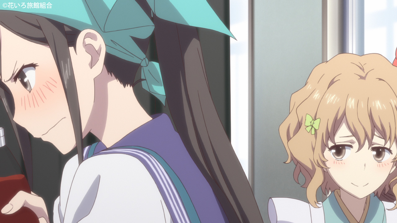 劇場版 花咲くいろは Hsh 公式 本日 花咲くいろは 第話 愛 香林祭 全国無料放送です Bs12 26 30 文化祭の 姫カフェ のメニューについてクラスメイトと言い合いになってしまった民子 ひとりで黙々と準備をするが 青春やね