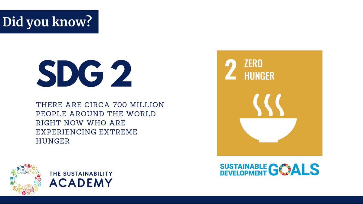 CosmoEducates's tweet image. 1 person experiencing extreme hunger is 1 too many, the time is now to eradicate hunger and create a more sustainable future for all

#sustainability #education