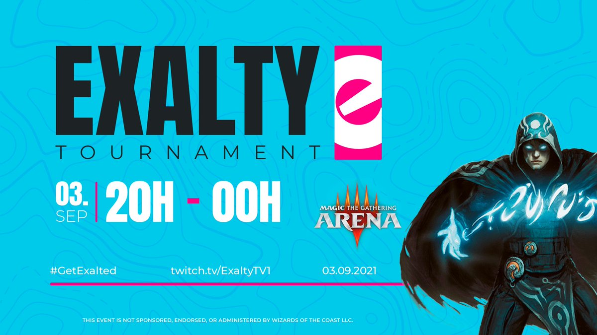 Exalty_FR's tweet photo. #ANNONCE 📣

Nous organisons un tournoi " Exalty Magic: The Gathering Arena Tournament " ! 

Il se déroulera le 3 septembre à 20h00 📅

Le top 3 repartira avec un total de 6 500 gemmes 💎

Plus d'informations : https://t.co/Vvkq1hG98N

#GetExalted 💙💜 @mtg_arena https://t.co/u4jNQnINOI