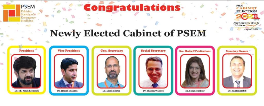 Congratulations
Newly Elected Cabinet PSEM 2021

#Elections2021
#PSEM
#EMwins
#EmergencyMedicine