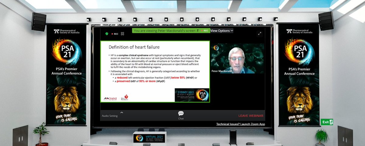 PSA_NSW's tweet photo. #psa21virtual @PSA_National Tonight’s Monday Masterclass on Heart Failure by Prof Peter MacDonald! What will I do when Masterclass Mondays are over? https://t.co/UQkIT3Sa0V