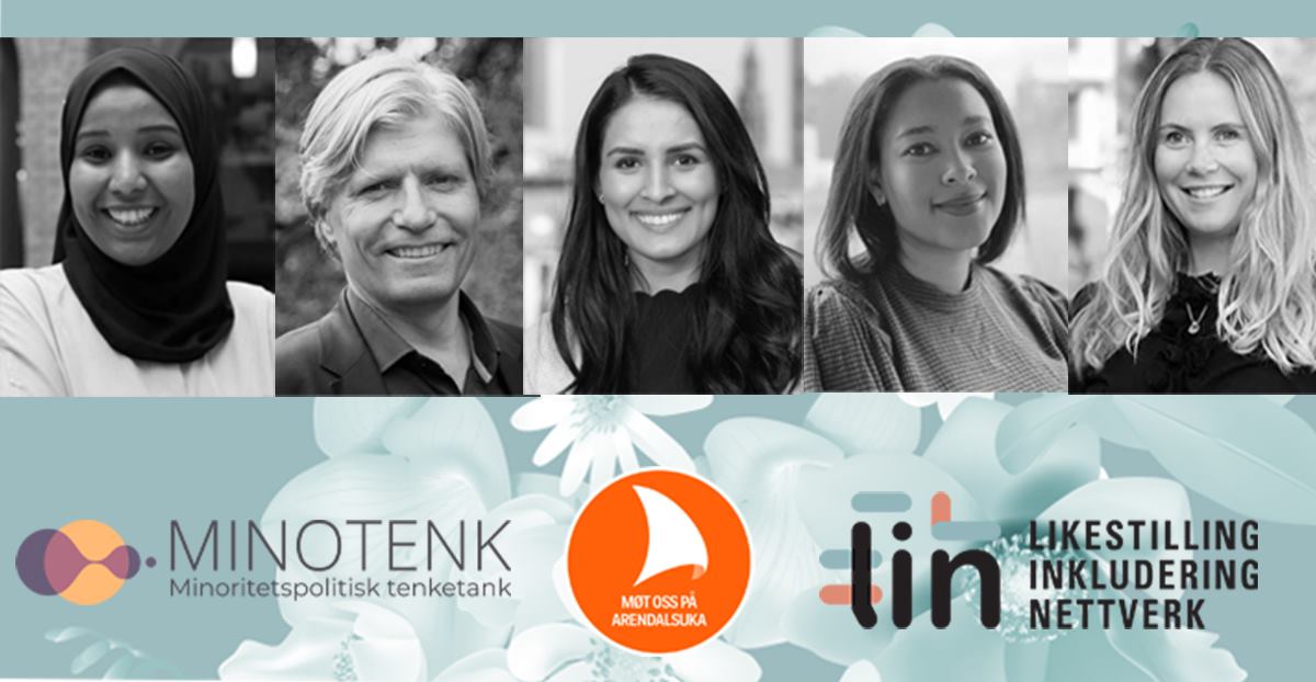 Vi tar samtalen om rasismens konsekvenser på onsdag! Følg med, enten i Arendal eller på skjerm der du er: fb.me/e/2eSd7hxKS