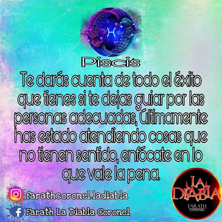 FarathCoronelof's tweet photo. Tendrás cambios ya reales en tu forma de pensar,  tu manera inmadura y media pen..deja la vas ha ir transformando en acciones favorables , recuerda que las jaladas son en otros lados ponte las pilas 
#universo #Horoscopo #piscis #zodiaco https://t.co/ewI2f4GXCP