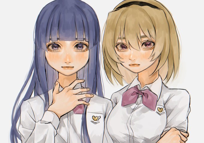 古手梨花 ,北条沙都子 「高校生沙都子と梨花ちゃん #ひぐらしのなく頃