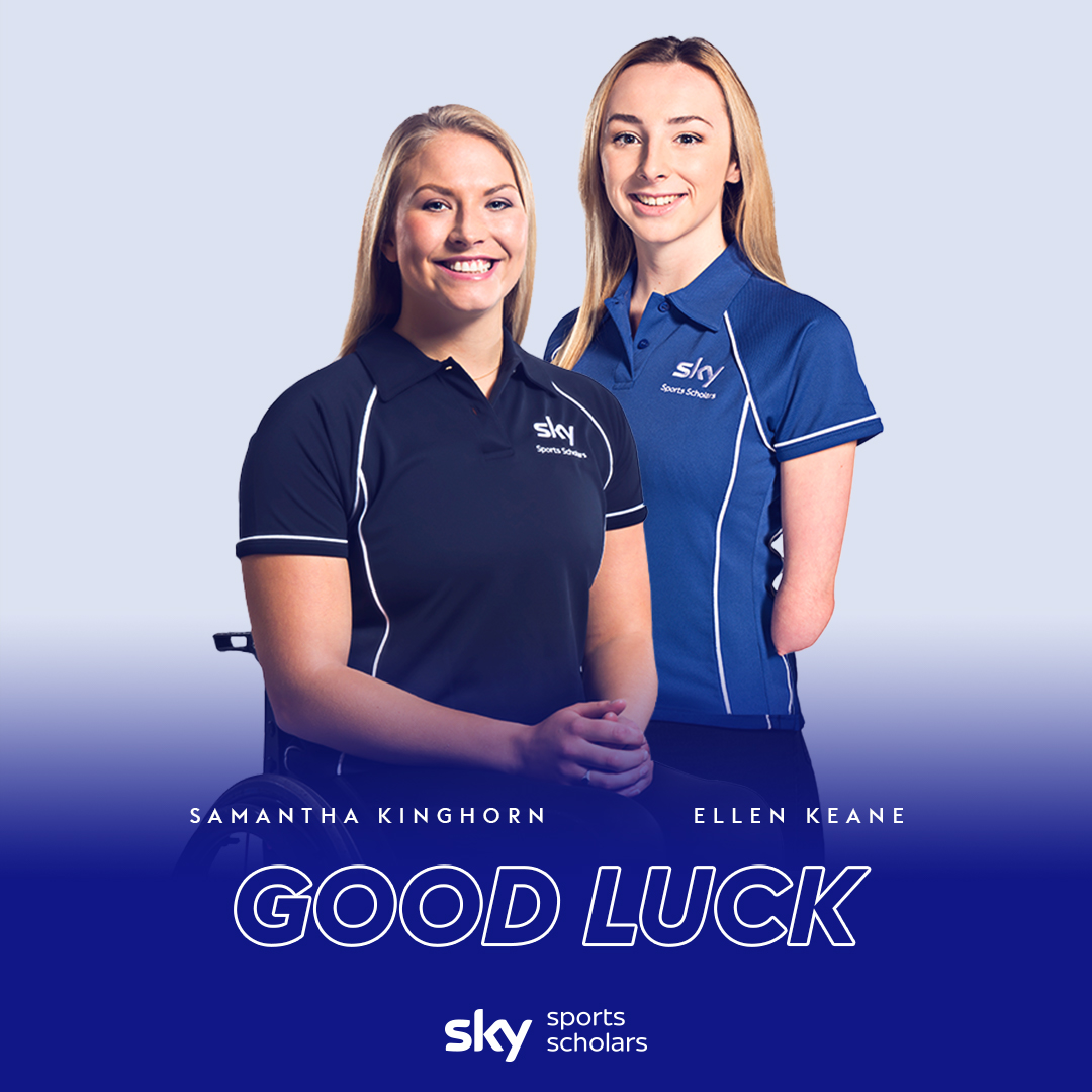 We're wishing a huge good luck to @keane_ellen and @Sam_Kinghorn, our fantastic @SkySports Scholars who are both heading to the #Tokyo2020 Paralympics to represent @ParalympicsGB and @ParalympicsIRE. 👏 More on the @SkyScholarships programme 👉 skygroup.sky/bigger-picture…
