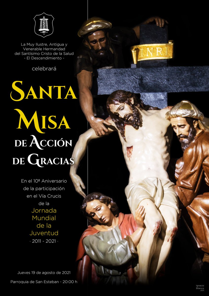 JdC_Cuenca's tweet photo. El Descendimiento celebra este jueves una misa de Acción de Gracias en el 10º aniversario de su participación en la JMJ @DescendimientoC #SemanaSantaCuenca 

Más información 👉https://t.co/3nAV9JnO7C https://t.co/aTHbnxpUCl