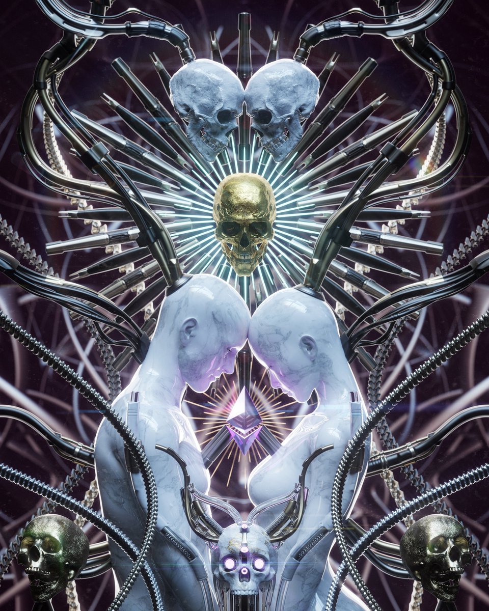 Happy to share that both of my pieces:
"A Lover's Mourn" owned by <a href="/chriswallace/">designer</a>  
"Alternate-Reunion" owned by <a href="/ArchanNair/">Archan Nair</a>  
Are listed for 10 Ξ and 50 Ξ at the secondary market on @withFND:
foundation.app/@xenotrip 
your support is much appreciated #NFTCommunity