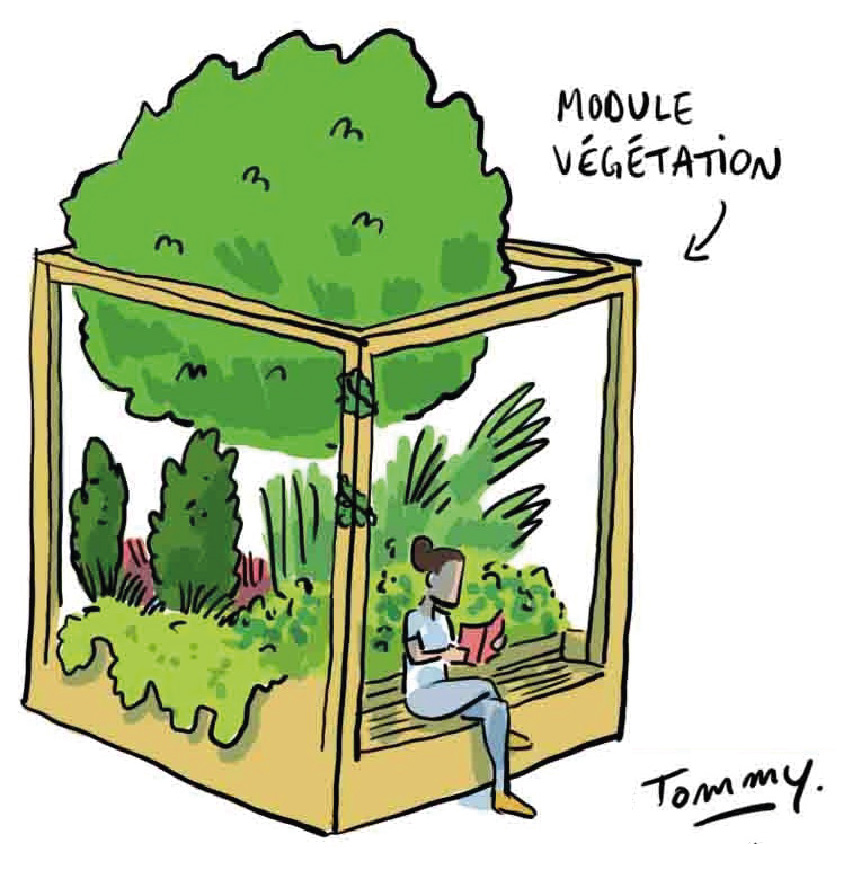 [BD CAFE CLIMAT] 💧🌳 Un exemple de solution : le projet Vision. Brumisation, végétation, jeux d’eau… ces îlots de fraicheur modulaires et déplaçables permettent de rafraîchir les espaces urbains de 1 à 2°C en période estivale 👉 swll.to/R5qQvB #CaféClimat
