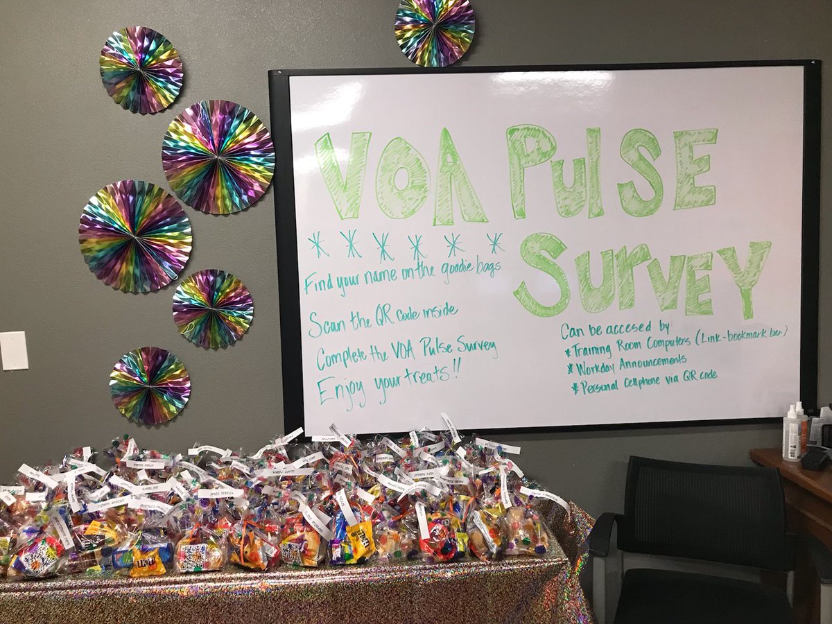 VOA Pulse survey to drive associates opinions on the workplace. Driving excitement and gathering feedback! <a href="/beccalsaunders5/">Rebecca Saunders</a> <a href="/NagyAndrew/">Andrew Nagy</a> <a href="/Crystal44350157/">Crystal Sparks</a> #havasuhomedepot