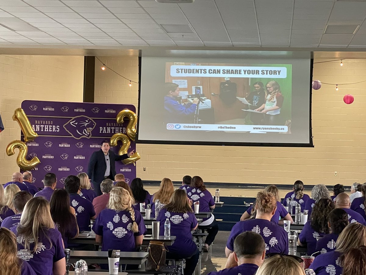 Navarro ISD (@navarroisd) on Twitter photo Ryan Sheehy <a href="/sheehyrw/">Ryan Sheehy</a> giving a presentation to our teachers and staff about how to #BeTheOne for students. Ryan Sheehy <a href="/sheehyrw/">Ryan Sheehy</a> giving a presentation to our teachers and staff about how to #BeTheOne for students.