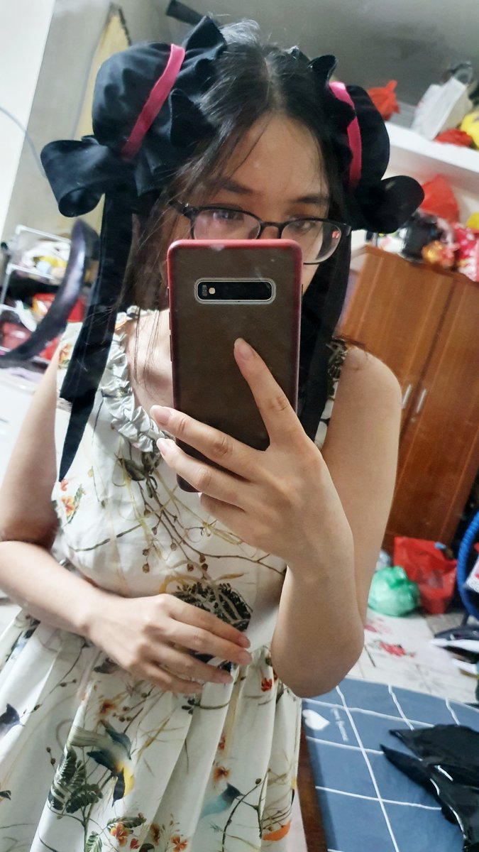 Vega_Do's tweet photo. The head pieces are really cute I have to try it on uwu
#初音ミク #HatsuneMiku #Cosplay #Costume #DIY https://t.co/7XOCYn4szP