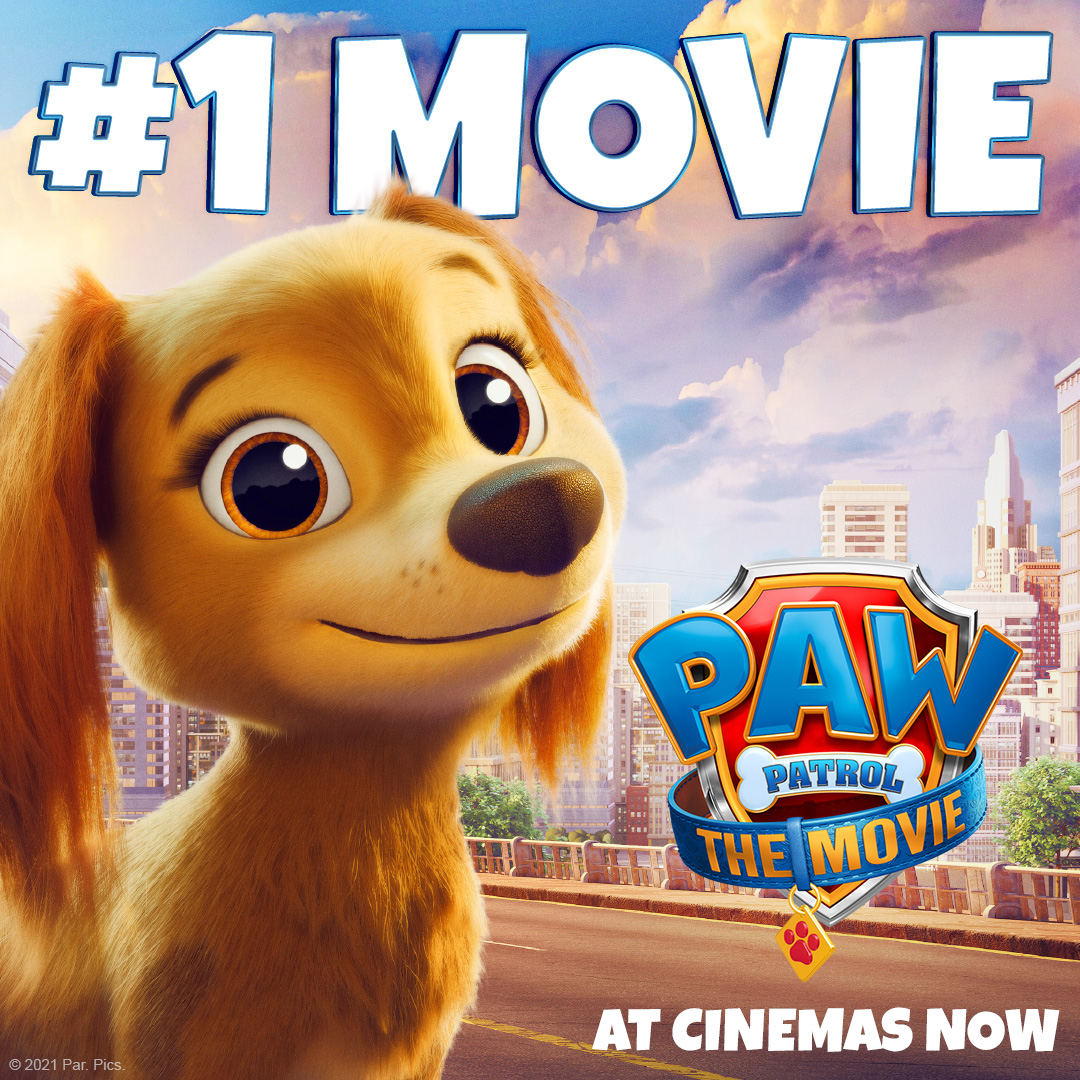 ParamountIRL's tweet photo. PAWsome! 🐾 #PAWPatrolMovie is #1 in Ireland ☘️ Book your tickets now to see it on the big screen. https://t.co/vdwOx9BYXI