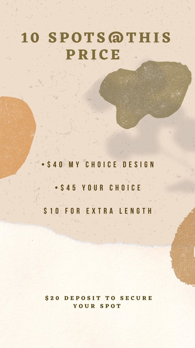 kristiannageee_'s tweet photo. RT if u a real one🥲💛
I quit my toxic job so for now I’m doing nails. DM me to book. 
First 10 people get $40-45 sets. 
2 spots filled &amp; press ons included. https://t.co/4QQeT4PfbX