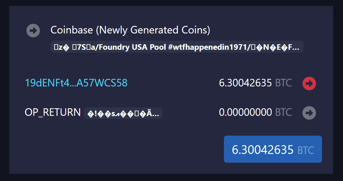 DocumentingBTC's tweet photo. This message was embedded into the 695,930th #Bitcoin block yesterday, by none other than an American-based mining pool. It will now stay there until the end of time.

#wtfhappenedin1971 https://t.co/cnMVVJmnZk