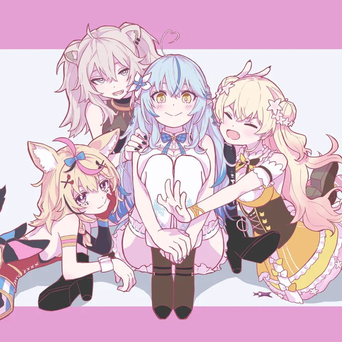 1周年おめでとう!
#ねぽらぼ一周年 
#ねねアルバム #絵まる #LamyArt #ししらーと 