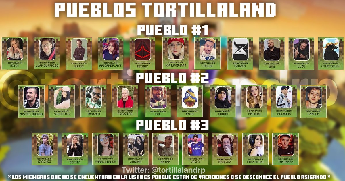 Tortilla Land 2 Información on Twitter "🛖¡LISTA DE LOS PUEBLOS DE 