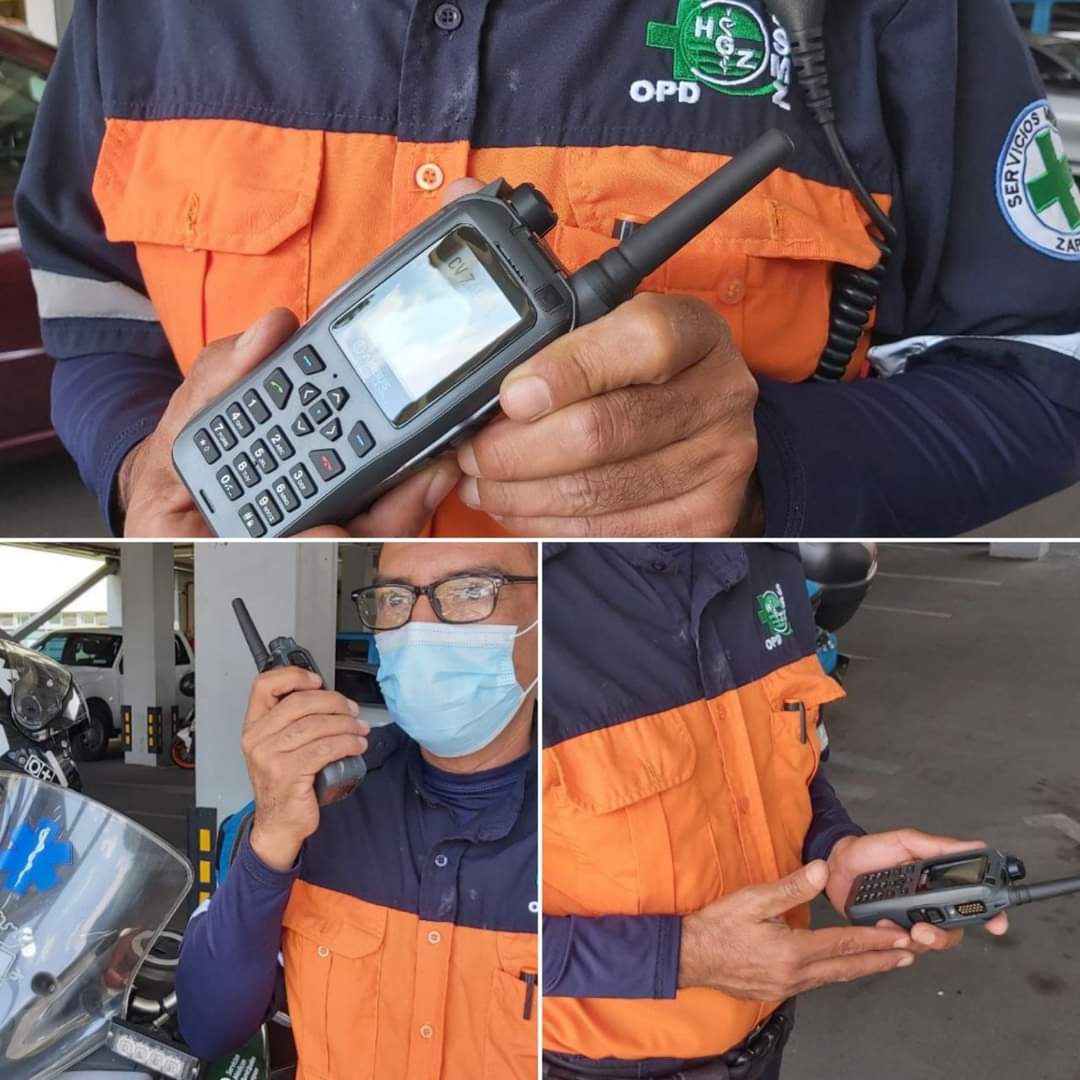 SaludZapopan's tweet photo. Reforzamos al personal prehospitalario con la entrega de equipamiento de alta tecnología en radiocomunicación, con el que se espera agilizar, ampliar y asegurar la comunicación operativa en emergencias. 🚑

Los dispositivos fueron entregados en comodato por el Escudo Urbano C5. https://t.co/wXIqG7kIB9