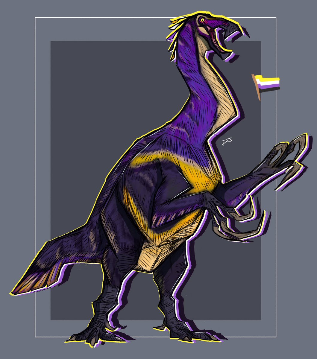 DinoDJ14's tweet image. Since homosexuality seems to be such a hot topic in paleo twitter atm, Pridesaurs cuz screw ur bigotry ๐โจ