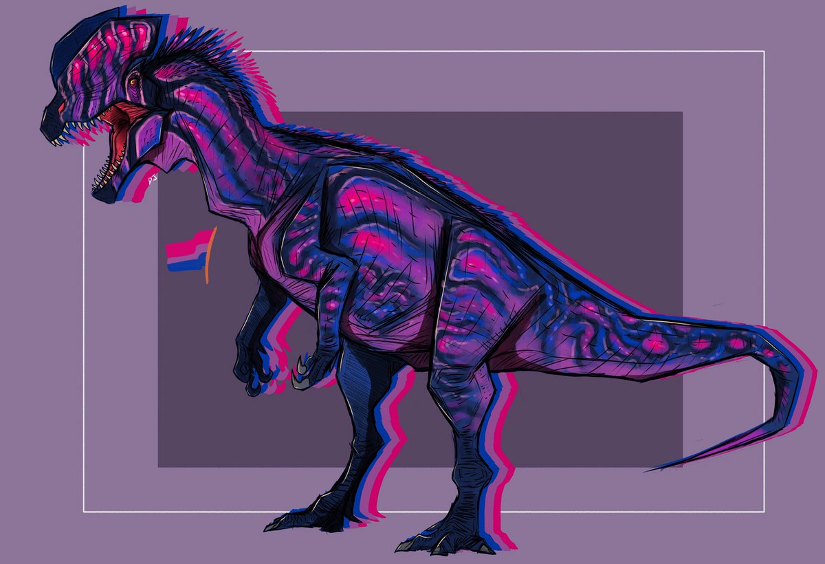 DinoDJ14's tweet image. Since homosexuality seems to be such a hot topic in paleo twitter atm, Pridesaurs cuz screw ur bigotry ๐โจ