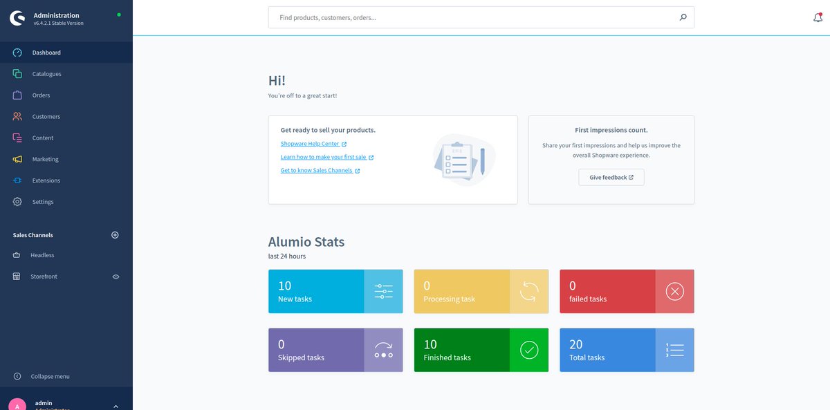 Almost there: The Alumio <a href="/shopware/">Shopware</a> 6 plugin!

See the status of your connections directly in your shopware 6 admin

store.shopware.com/alum5166319904…

#alumio #shopware6 #plugin #ecommerce #integration