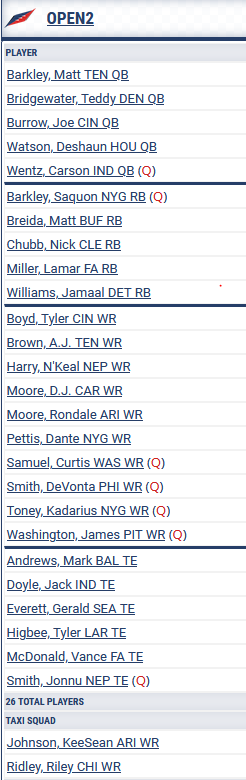 LEAGUE OPENING! DENVER LIVE DRAFT LEAGUE!
$76 BUYIN
Must be a Denver-Area Local
We have a roster and last minute drop-out in our Denver Live Draft League. The team has already drafted for 2021 and has all draft picks for 2022.

League Rules: www67.myfantasyleague.com/2021/options?L…
League Roster: