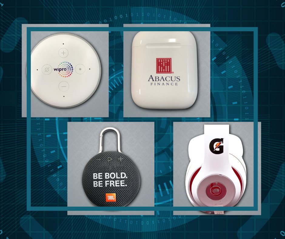 TheFinerLine's tweet image. Speakers, earbuds, headphones, and more make great employee "awards" for a job well done and great gifts for customers. Time to start planning for the holidays. It's never too early! ⌛️ 

#promoproductswork #techgadgets #employeeawards #holidaygifts