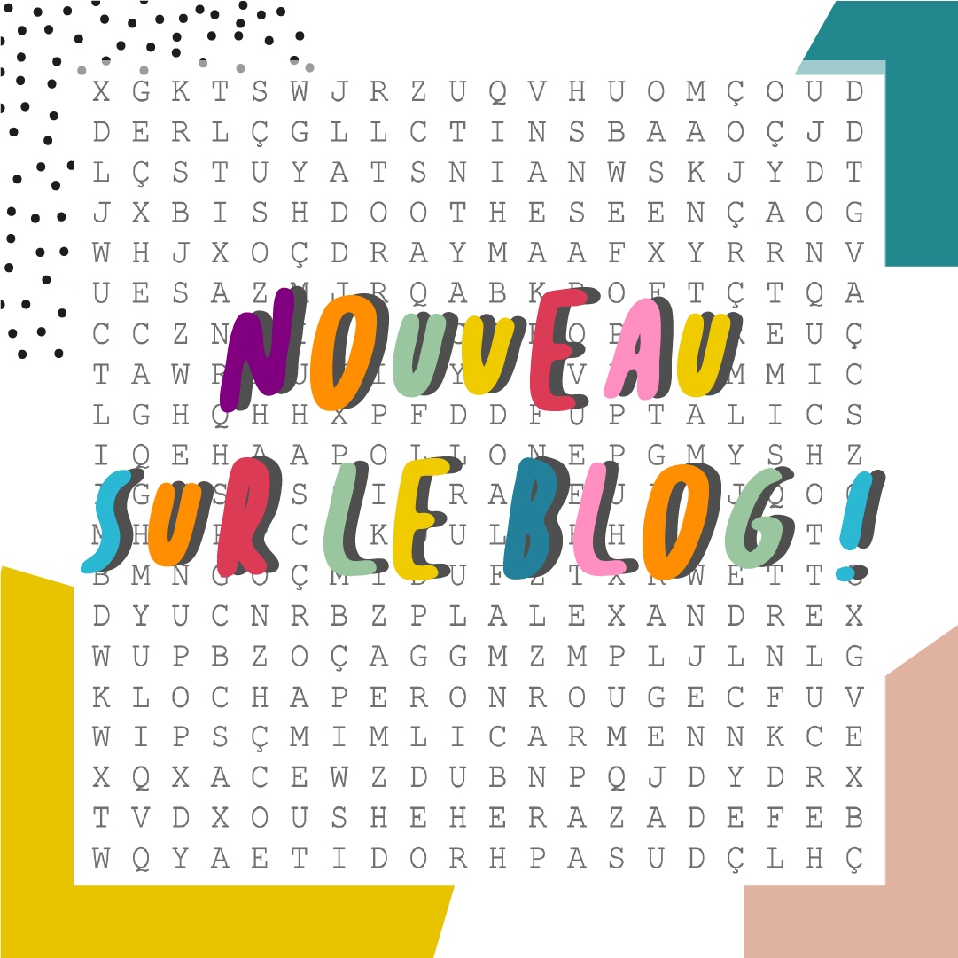 ON JOUE! ✨
Chic, des mots mêlés! Découvrez notre nouveau printable gratuit sur notre blog, imprimez-le, dites abracadabra😉. 
Et hop regardez vos enfants sages, calmes, concentrés✌️, et ravis de découvrir les noms des héros qu'ils aiment tant! 
👉bit.ly/3m3vFlT