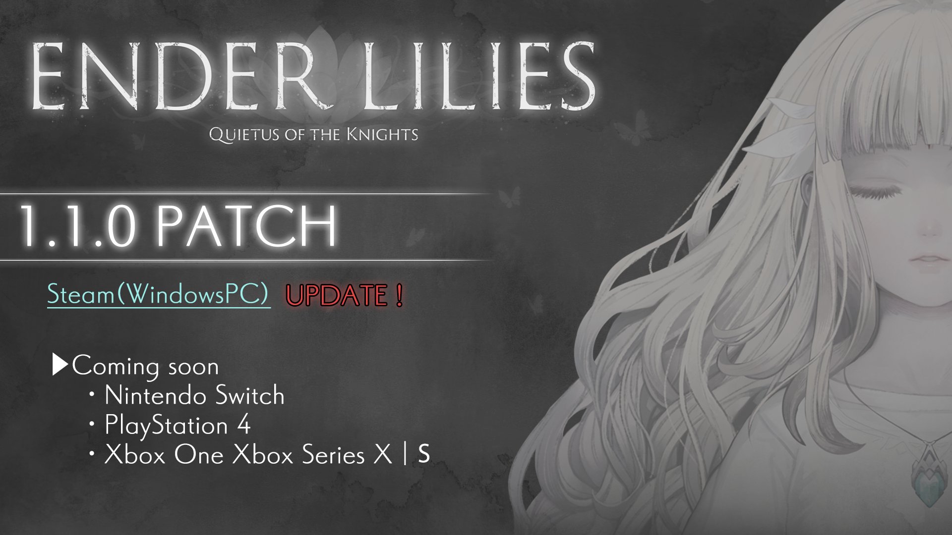 ENDER LILIES on Twitter "ENDER LILIES fans, major announcement! The 1.