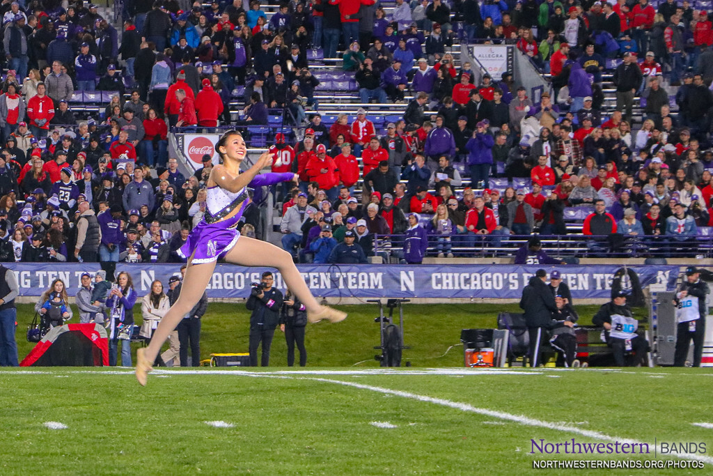 Featured Twirler Nicole Wallace northwesternbands.org/photos/2019-20… #B1GCATS