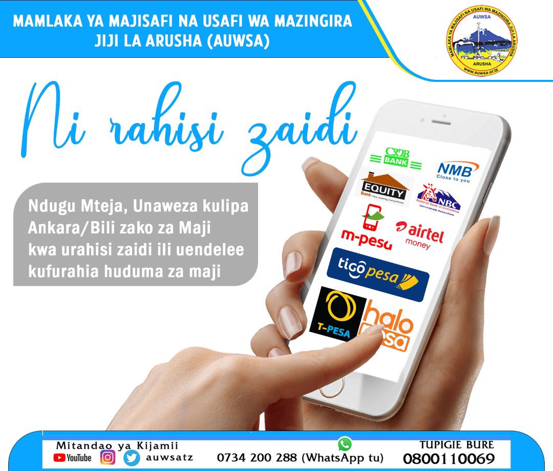 MAMLAKA YA MAJI ARUSHA (@yaarusha) on Twitter photo 