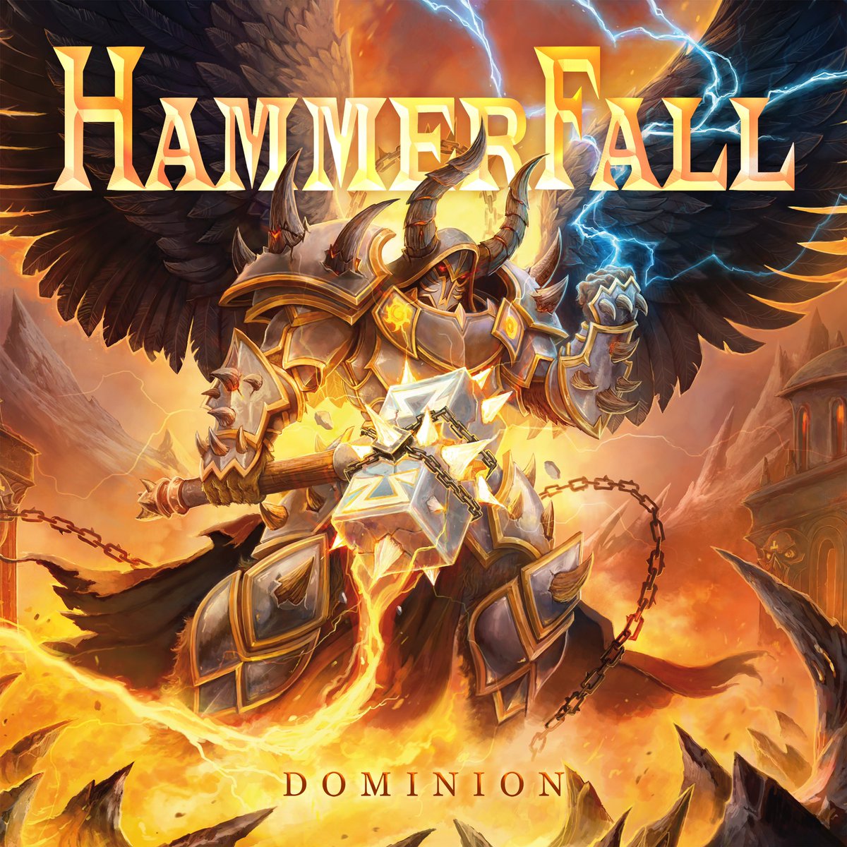 ThisDayInMETAL's tweet photo. Aug 16th 2019 #Hammerfall released the album “Dominion” #SecondToOne #Bloodline #Testify #PowerMetal 

Did you know…
It is the second album to feature David Wallin on drums, and the first since his departure and subsequent rejoining in 2016. https://t.co/zqbk0mYwnH