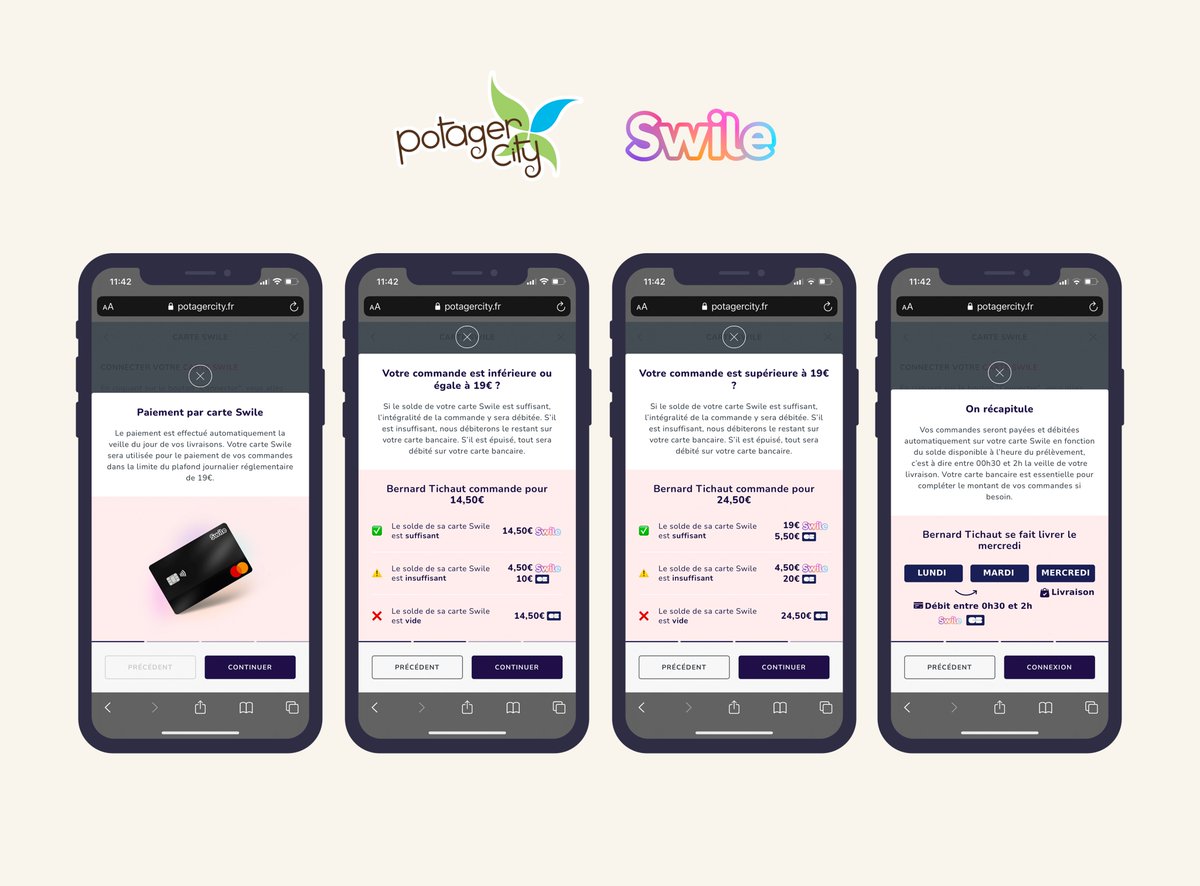 Emmanuel Montecer (@emontecer) on Twitter photo Nouvelle fonctionnalité sur <a href="/potagercity/">Potager City</a> : connectez votre compte Swile et nous gérons automatiquement les prélèvements, dans la limite du plafond journalier réglementaire et de votre solde.
La fonctionnalité existe également pour Edenred. Nouvelle fonctionnalité sur <a href="/potagercity/">Potager City</a> : connectez votre compte Swile et nous gérons automatiquement les prélèvements, dans la limite du plafond journalier réglementaire et de votre solde.
La fonctionnalité existe également pour Edenred.