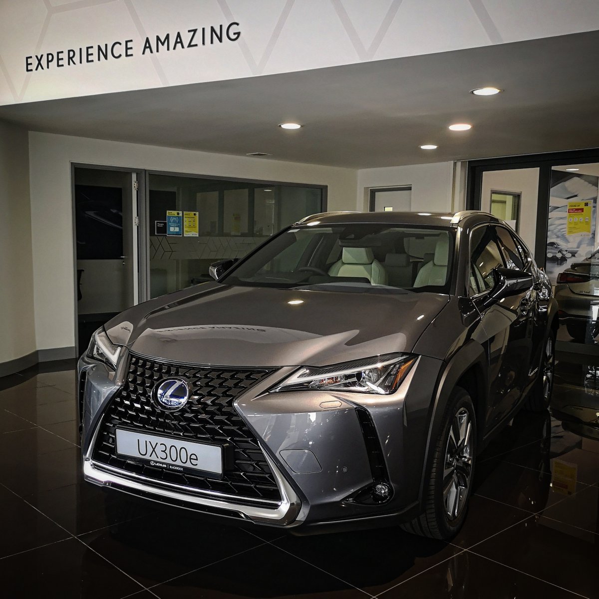 LexusBlackrock's tweet photo. Lexus Electrified. The UX300e is our first all-electric vehicle, combining world class Lexus refinement with an exciting new Lexus Electrified experience. https://t.co/3bLQ09g1kh