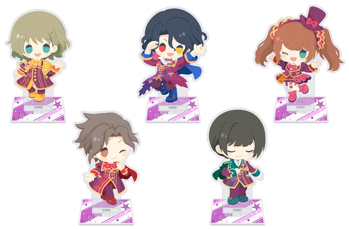 『アイドルマスター SideM』アクリルスタンド「S.E.M」「Beit」「Cafe Parade」イラストを担当させて頂きました。よろしくお願いいたします。 