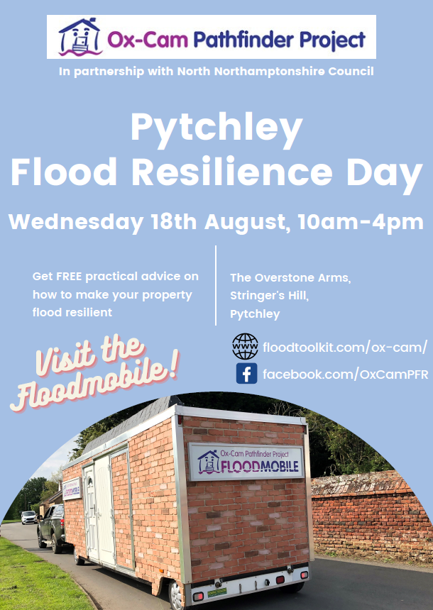 RAIN_Northants's tweet photo. This week our Property Flood Resilience Day events move into #Northamptonshire #Oxfordshire and #Cambridgeshire. On 18th we are in #Pytchley; find us in the @OverstoneArms car park where you can meet our team of experts to ask #floodresilience questions & receive free advice https://t.co/Bt6PBpAGRc