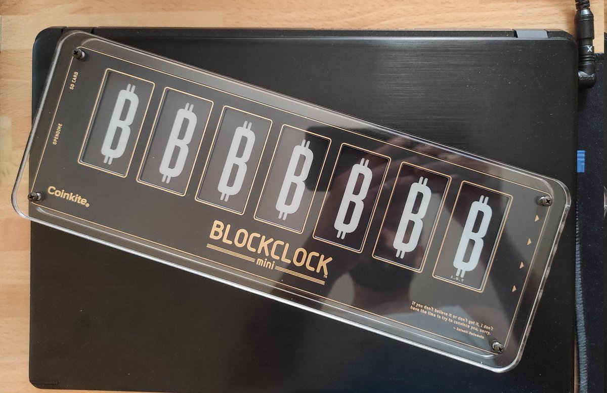 thedavidcoen's tweet image. Finally mine!
Thanks again @BTCReserveHQ!!

#Blockclock for Moscow time