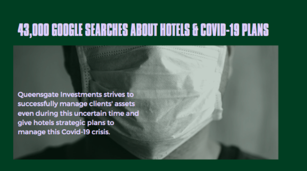 QueensgateInv's tweet image. More than 43,000 people are searching for answers about how hotels are managing the Covid-19 crisis across the UK. Their concerns are valid, and the hotel industry has been significantly challenged during this time. Queensgate Investments strives to support them.