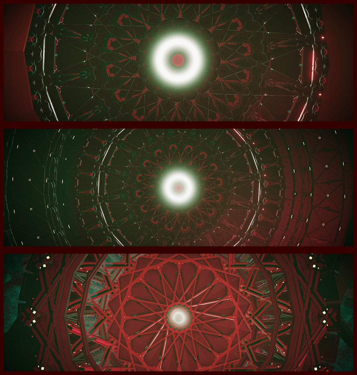 carpentrix's tweet photo. #mandala #NoMansSky #freighterbuild #carpentrix https://t.co/h7R61SopMQ