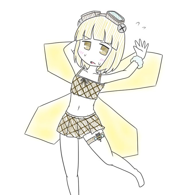 らくがき水着ようせい 