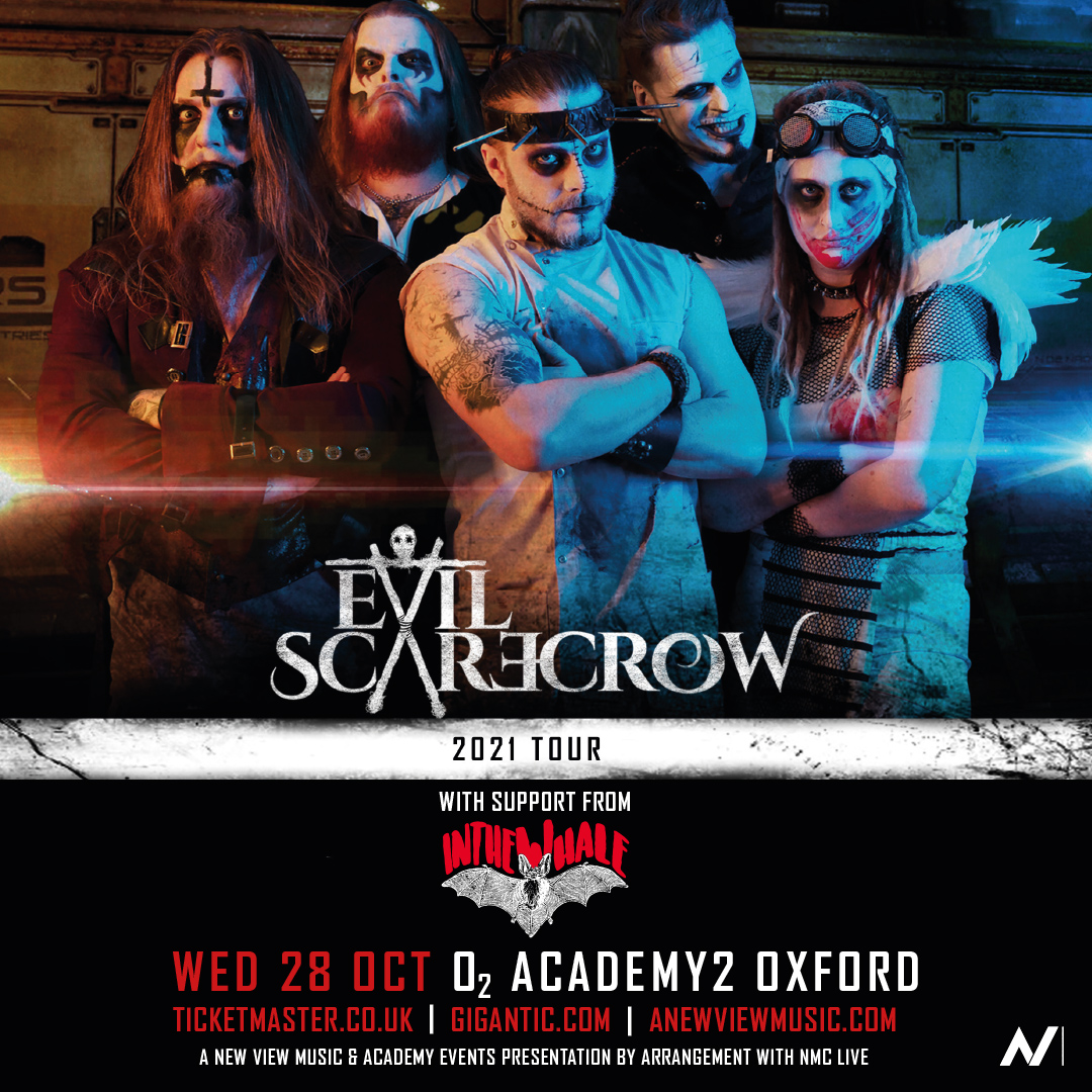 We're pleased to announce that the Colorado Alt Rockers @inthewhale will be tearing the roof off alongside @EvilScarecrowUK at @O2AcademyOxford on Wednesday 27th October 2021! Secure you ticket NOW: bit.ly/EvilscarecrowG…