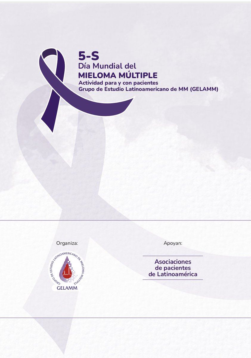 El Grupo de Estudio Latinoamericano de Mieloma Múltiple invita al Día Mundial del Mieloma 5-S. Una actividad para y con pacientes.
Esperamos a todos los pacientes y familiares a una jornada de educación y crecimiento!
