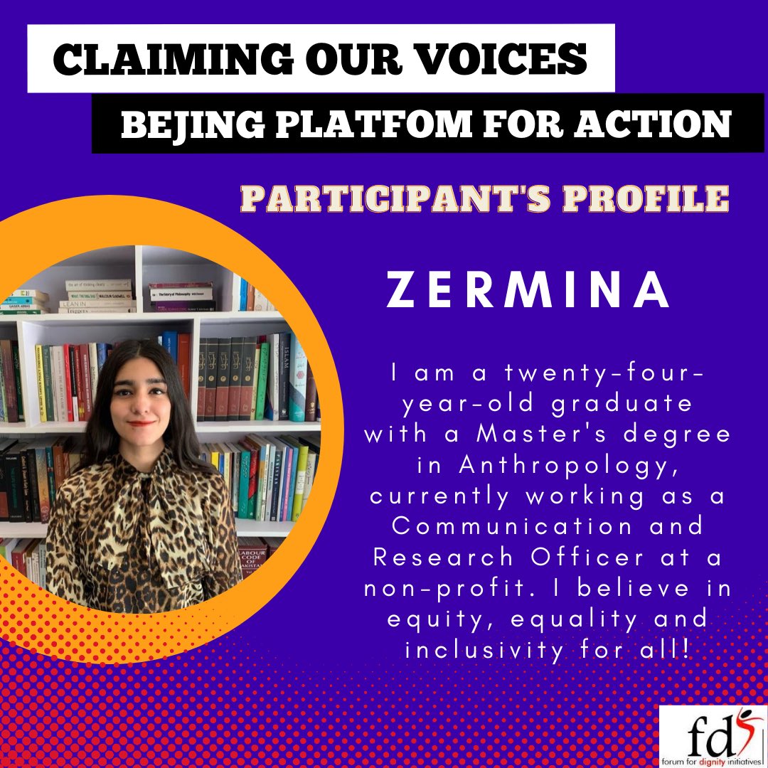 FDIPakistan's tweet photo. We Congratulate these participants on their selection for 'Beijing plus 25 review' a 05 days online course for young feminists a breakthrough act: End violence against women.
#onlinecourse #beijing #EndViolenceAgainstWomen https://t.co/v4GstIAjKA