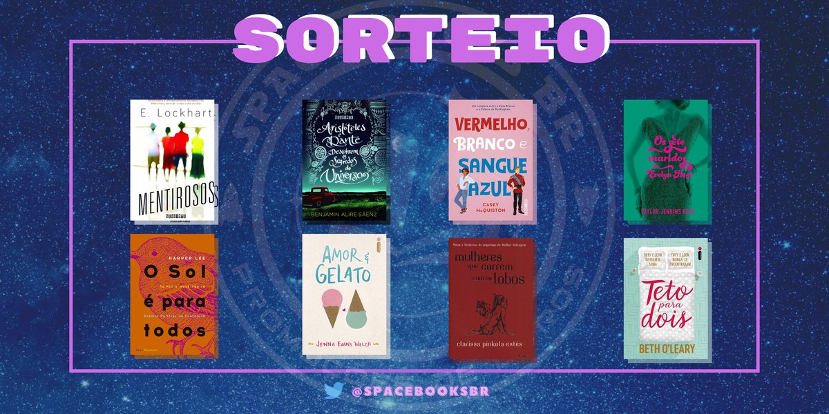 📚⚡ SORTEIO DE LIVRO ⚡📚

🏆 GANHE UM LIVRO DENTRE AS OPÇÕES

REGRAS:
• Seguir @SpaceBooksBr
• Dar RT nesse post
• Dar RT no fixado

🗓️ 23/08