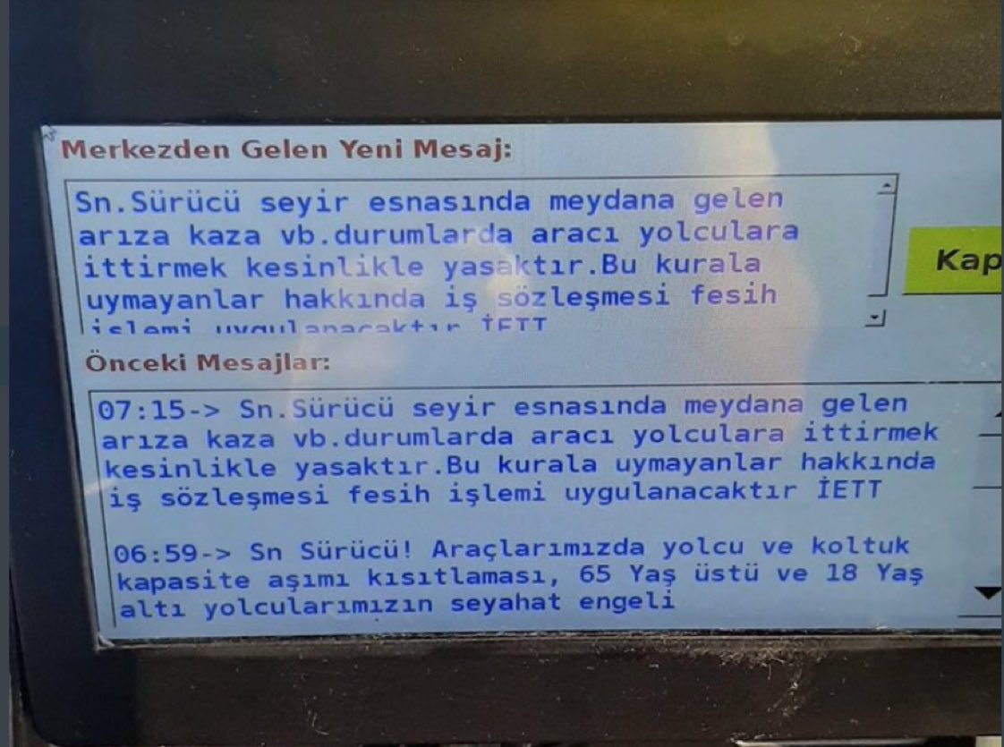 İstanbul Büyükşehir belediyesi otobüs itme meselesine çözüm buldu.
Otobüs ittiren şoför işten atılacak.
Ekrem de Çözüm çok😆