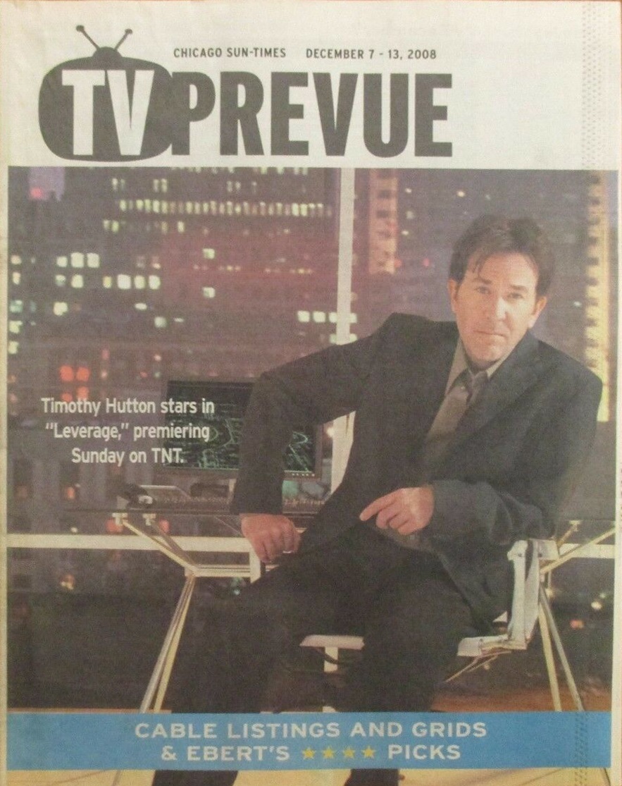Happy Birthday to Timothy Hutton, born on this date in 1960.
Chicago Sun-Times TV Prevue.  December 7-13, 2008 