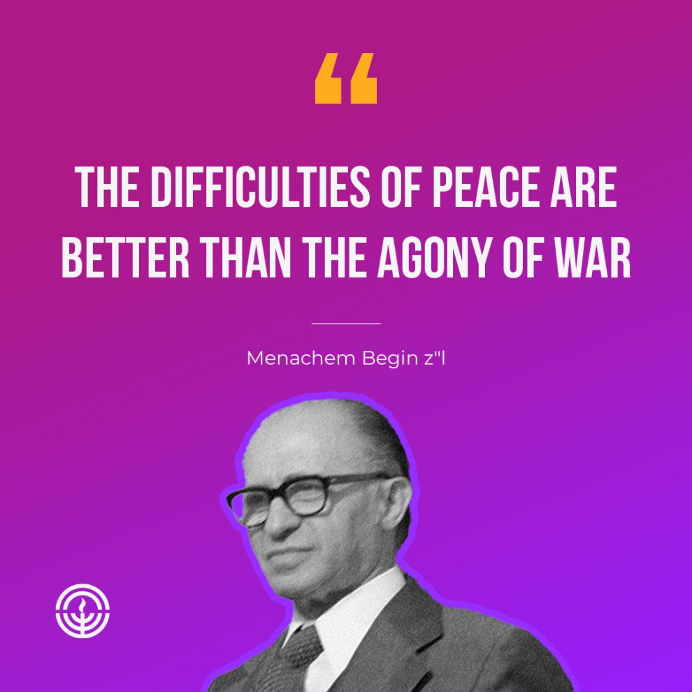 Happy Birthday Menachem Begin z"l! We remember a broker of peace on his birthday.